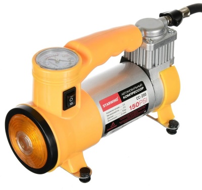 Автомобильный компрессор Starwind CC-200 35л/мин шланг 0.75м