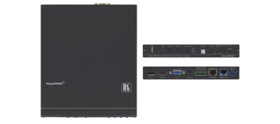 Kramer VP-428H2 Масштабатор HDMI, DP и VGA в HDBaseT, передатчик RS-232, ИК и Ethernet; поддержка 4К60 4:4:4, PoE, Step-In (72-00003790)