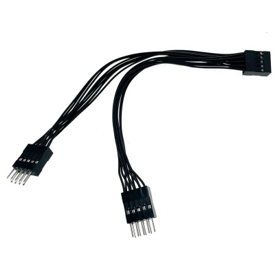 Espada Переходник с мат. Платы 10pin F to 2 IDC 10 Pin M 15см (Ei9to215) (46036)