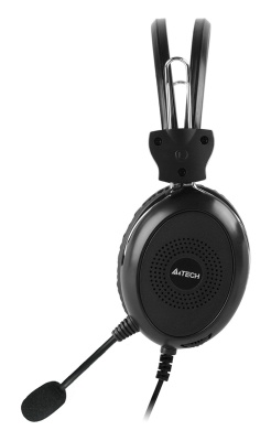 Наушники с микрофоном A4Tech HU-30 черный 2м накладные USB оголовье