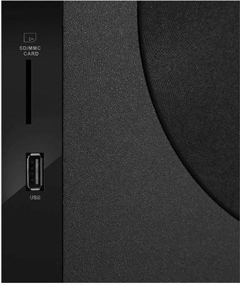 SVEN MS-2250, черный, акустическая система 2.1, мощность (RMS): 50Вт + 2х15Вт, SD/USB, FM-радио, LED-дисплей, пульт ДУ, Bluetooth SVEN MS-2250 (SV-016722)