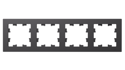 ATLASDESIGN 4-постовая РАМКА, универсальная, БАЗАЛЬТ