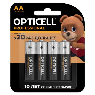 Батарея PROFESSIONAL AA 4 PCX 5052001 OPTICELL