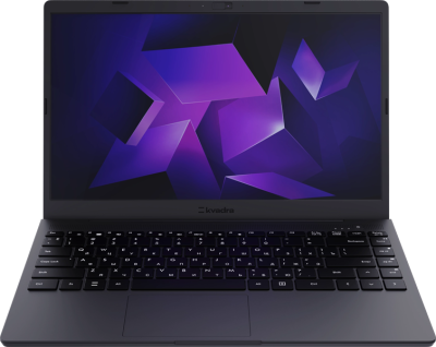 Ноутбук KVADRA NAU LE14U Core i7 1255U ,14,1" FHD (1920x1080) IPS,32Gb DDR4-3200(2), 1Tb SSD,55Wh,1.6kg,1YW,FHD Webcam,WiFi/BT, noOS, Графит, МПТ