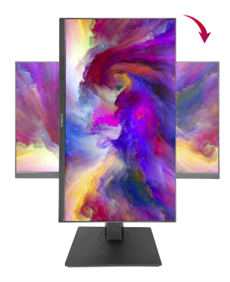 Монитор IRBIS SMARTVIEW 24 23.8'' LED Monitor 1920x1080, 16:9, IPS, 250 cd/m2, 1000:1, 3ms, 178°/178°, VGA, HDMI, DP, USB, PJ, Audio out, 75Hz, Tilt, Height, Swivel, Pivot, Camera 5mp, Speak, внутр. бп, Black (ISM24FIDW)