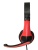 Наушники с микрофоном Оклик HS-M150 черный/красный 2м накладные оголовье (NO-003N)