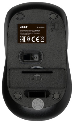Мышь Acer OMR132 синий/черный оптическая (1000dpi) беспроводная USB для ноутбука (3but)