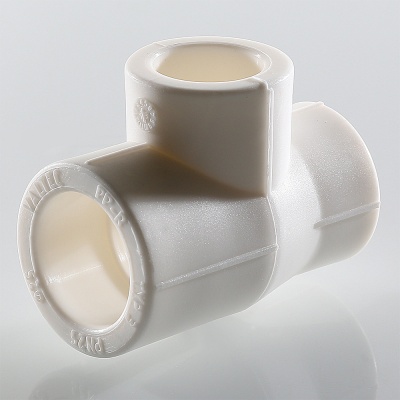 Тройник переходной 32x20x32 мм полипропиленовый PPR белый