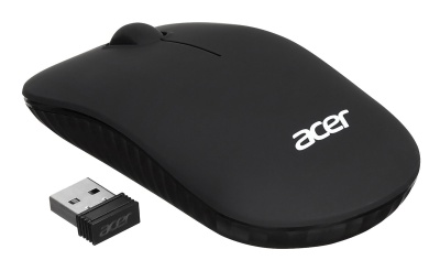 Клавиатура + мышь Acer OKR030 клав:черный мышь:черный USB беспроводная slim