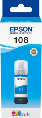 EPSON C13T09C24A Картридж 108 EcoTank Ink для Epson L8050/L18050, Cyan 70ml