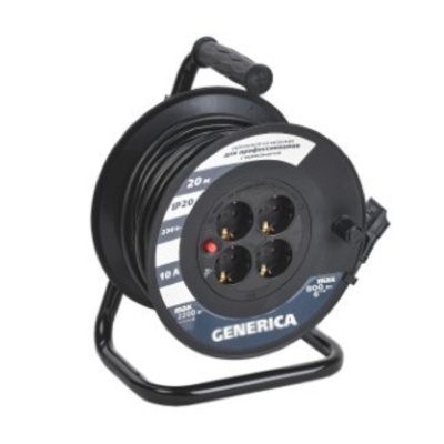 Iek WKP10-10-04-30-G Катушка УК30 с т/з 4 места 2P+PE/30м 3х1,0мм2 GENERICA