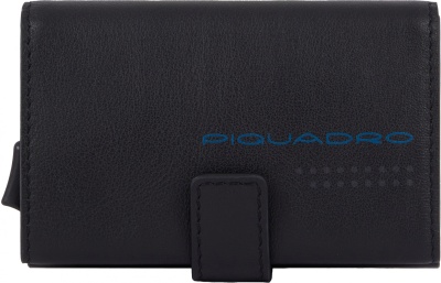 Чехол для кредитных карт Piquadro Urban PP5649UB00R/NGR черный/серый натур.кожа
