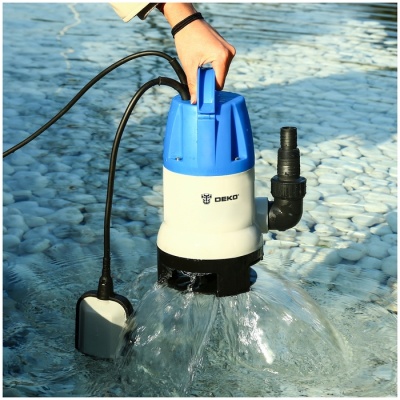Насос садовый дренажный Deko DWP-900P 900Вт 14000л/час (076-0516)