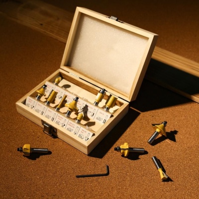 Фрезер DEKO DKR1600E + набор фрез RBS12 (12 предметов) [063-4221]