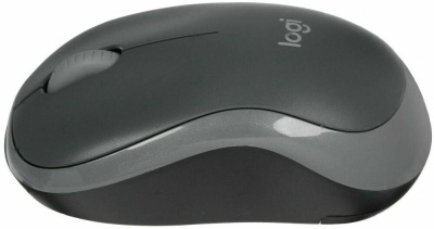 Мышь Logitech M186 черный/серый оптическая (1000dpi) беспроводная USB2.0 (2but)