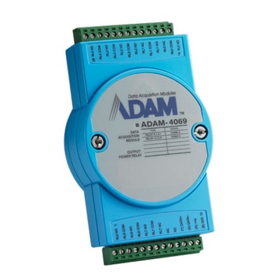 Модуль интерфейсный Advantech ADAM-4069-B   Модуль релейного вывода, 8 каналов, Power Relay Output Module with Modbus