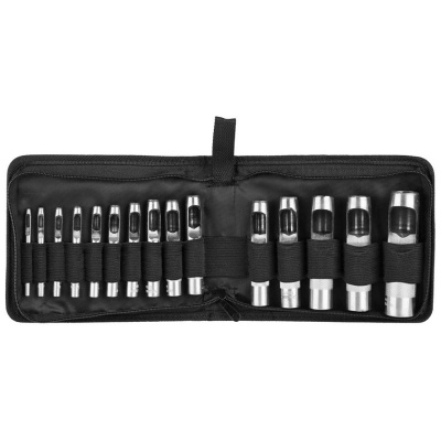 ЗУБР Набор "МАСТЕР": Пробойники для кожи, 3-25мм, 15шт [22949-H15]