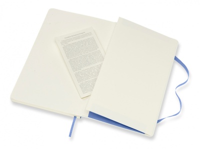 Блокнот Moleskine CLASSIC SOFT QP616B42 Large 130х210мм 192стр. линейка мягкая обложка голубая гортензия
