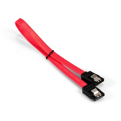 Exegate EX294730RUS Кабель SATA ExeGate EX-CC-SATA-DATA-0.3L (7pin/7pin, металлические защелки, 0,3м)