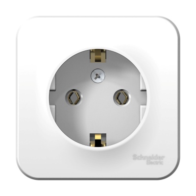 Systeme electric BLNRA010101 BLANCA О/У РОЗЕТКА с заземлением без шторок, 16А, 250В, БЕЛЫЙ
