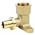 Угол VARMEGA Slide-fit настенный (водороз.) ВР, 16x1/2", Н-50мм, с креп., акс., латунь, VM51611