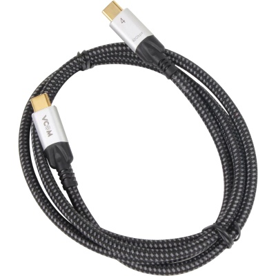 Кабель USB4 TypeC(M)--TypeC(M), 5K@60Hz, 40GBps, PD 240W, 5A, VCOM, 1.2м <CU560-1.2M> Кабель VCOM USB Type-C M/USB Type-C M (CU560-1.2M)