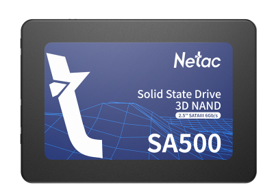 Ssd накопитель Netac SSD SA500 2.5 SATAIII 3D NAND 1TB, R/W up to 530/475MB/s, 3y wty (NT01SA500-1T0-S3X)