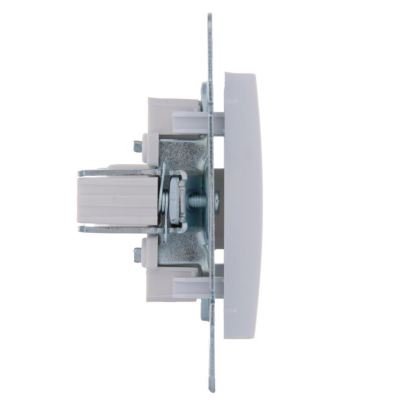 Розетка компьютерная 1-м СП Karina RJ45 механизм бел. LEZARD 707-0288-139