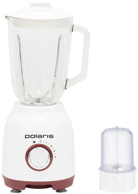 Блендер стационарный Polaris PTB 0821G 800Вт белый/красный