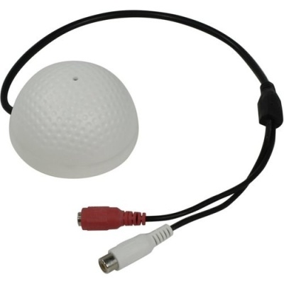 ORIENT VMC-07X, Высокочувствительный активный микрофон для видеосистем, АРУ, акустическая площадь до 100 м2, 100-5500 Гц, питание 6-12В, разъемы: RCA+ питание, купольный корпус 70мм , 40мм