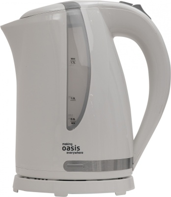 Чайник электрический Oasis K-2PW 1.7л. 2200Вт белый корпус: пластик