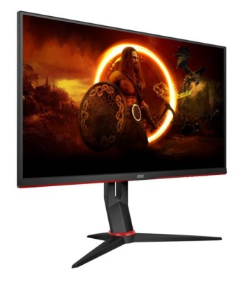 МОНИТОР 27" AOC 27G2SPU Black-Red с поворотом экрана (VA, 1920x1080, 280Hz, 0.1 ms, 178°/178°, 300 cd/m, 80M:1, +2xHDMI)