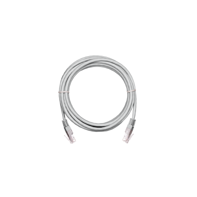 Коммутационный шнур NETLAN U/UTP 4 пары,Кат.5е (Класс D),100МГц, 2хRJ45/8P8C, T568B, заливной, многож, BC (чистая медь), PVC нг(B),серый, 1м, уп 10шт