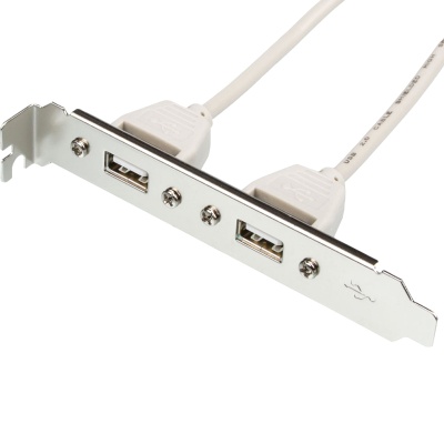 Планка расширения 2 порта USB 2.0 на  заднюю панель ATcom Планка расширения 2 хUSB 2.0 (AT5257)