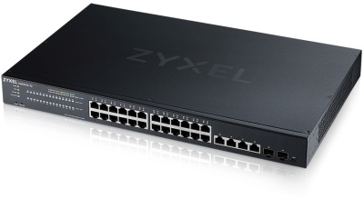 Гибридный Smart L2+ коммутатор Zyxel NebulaFlex XMG1930-30, rack 19", 24xRJ-45: 1/2.5G, 4xRJ-45: 1/2.5/5/10G, 2xSFP+, автономное/облачное управление (XMG1930-30-ZZ0101F)