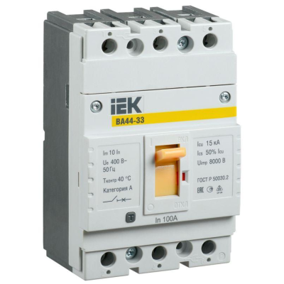 Iek SVA4410-3-0100 Авт. выкл. ВА44 33 3Р 100A 15кА
