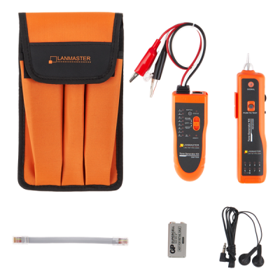 Набор для трассировки Набор для трассировки щуп + тон-генератор, с тестированием разводки витой пары (LAN-TST-TPK-300N)