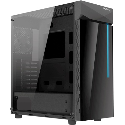 Корпус GIGABYTE C200 GLASS MidiTower без Б/П ATX MicroATX MiniITX Цвет черный GB-C200G