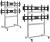 Подставка для телевизора Onkron FSPRO2L-22 черный 40"-55" макс.200кг напольный мобильный