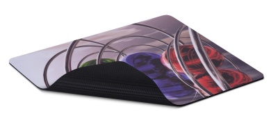 Коврик для мыши Buro BU-S48023 мини, резиновая основа, 230x190x1.5мм, рисунок сферы