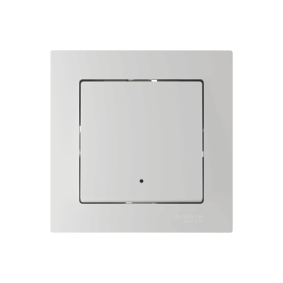 ATLASDESIGN SMART 1-кл. ВЫКЛЮЧАТЕЛЬ с подсв., Zigbee, сх.1, L+N, 10А, мех., БЕЛЫЙ