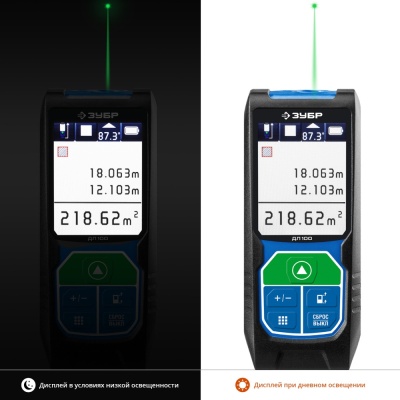 Лазерный дальномер Зубр ДЛ-100