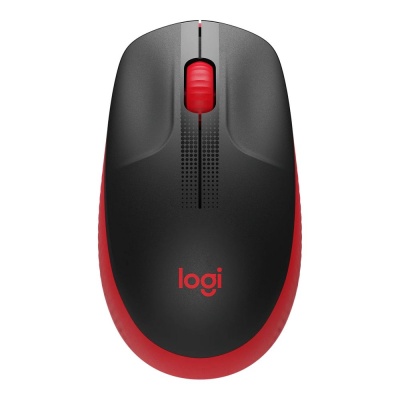 Мышь Logitech M190 красный/черный оптическая (1000dpi) беспроводная USB (2but)