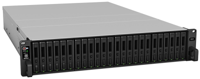 Система хранения данных Synology FlashStation (Rack 2U) 2x8C2,1GhzCPU/32Gb upto 512/no HDD upto 24 SAS SSD upto 72 (2xRX2417sas or 2xRX1217sas)/2xUSB3.0/2x10GE(RJ-45)+2x1GE)/2xExpSlot/iSCSI/2xIPcam(upto128)/2xRPS/no rail/5YW (FS6400)