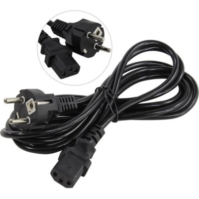Exegate ES280995RUS Кабель питания ExeGate Special PC-3S (Евровилка Schuko->С13) 3*0.5mm0, CCA, черный, 3м.