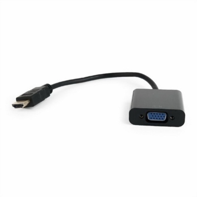 Переходник HDMI-VGA Gembird/Cablexpert , 19M/15F, провод 15см (A-HDMI-VGA-04)