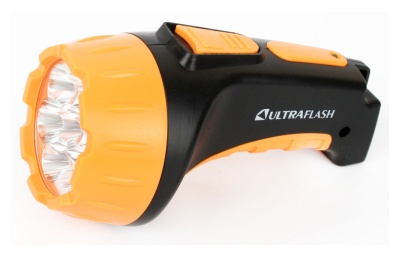 Фонарь аккум. Ultraflash LED3807 черный/желтый 2.1Вт лам.:светодиод. встроенный аккумулятор (9216)