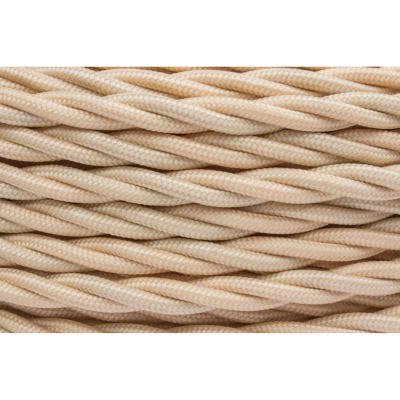 Провод ретро 2х1.5 матов. зол./песочн. (уп.50м) Bironi B1-424-719-50