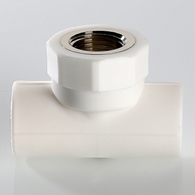 Тройник комбинированный 32x1/2' ВР полипропиленовый PPR белый