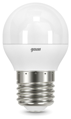Лампа светодиодная Gauss 9.5Вт цок.:E27 шар 220B 4100K св.свеч.бел.ней. P45 (упак.:10шт) (105102210)